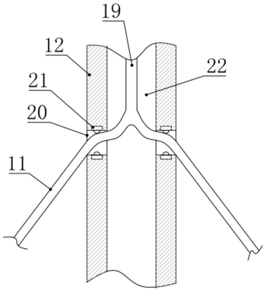 Traffic road and bridge construction material mixing treatment device