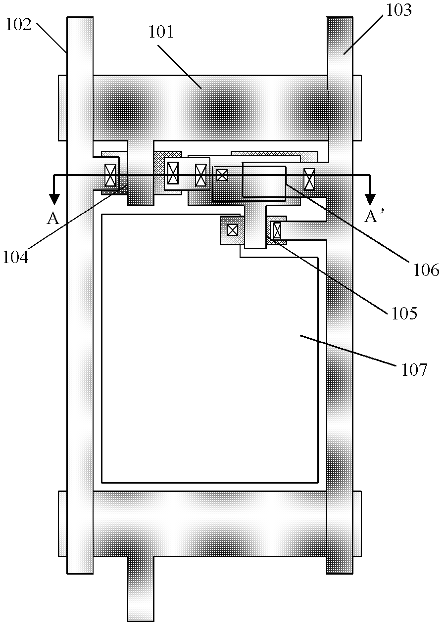 Production method for array substrate of active-matrix organic light-emitting display (OLED)