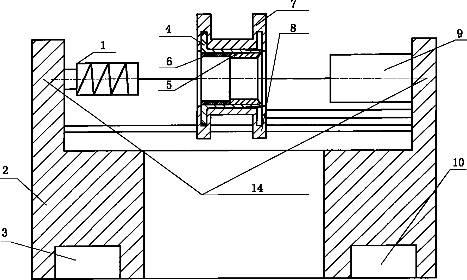 Shirking press-mounting device of spring positioning seat friction sleeve of railway vehicle axle box and use method thereof