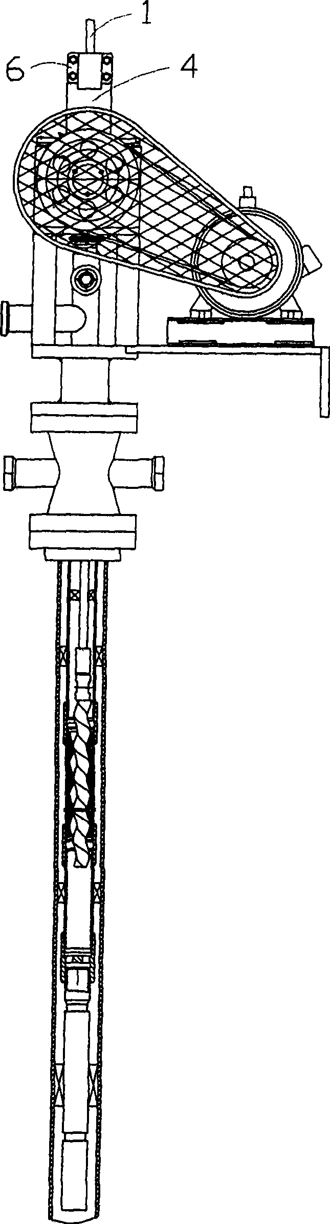 Progressive cavity pump ground-driven slip-preventing device