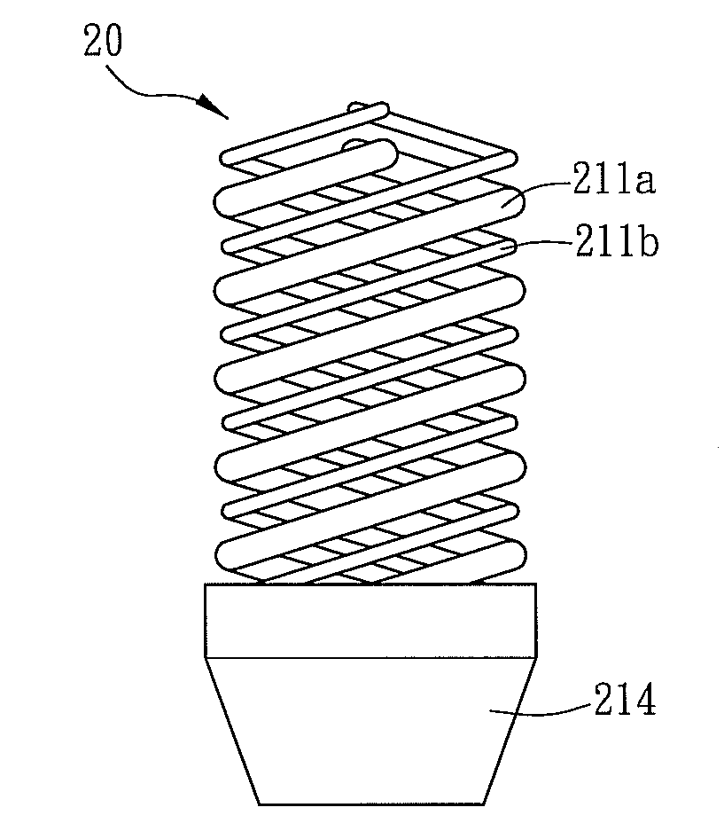 Fluorescent lamp with adjustable color temperature