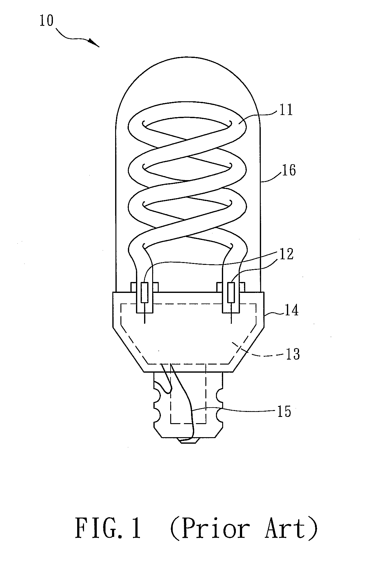 Fluorescent lamp with adjustable color temperature