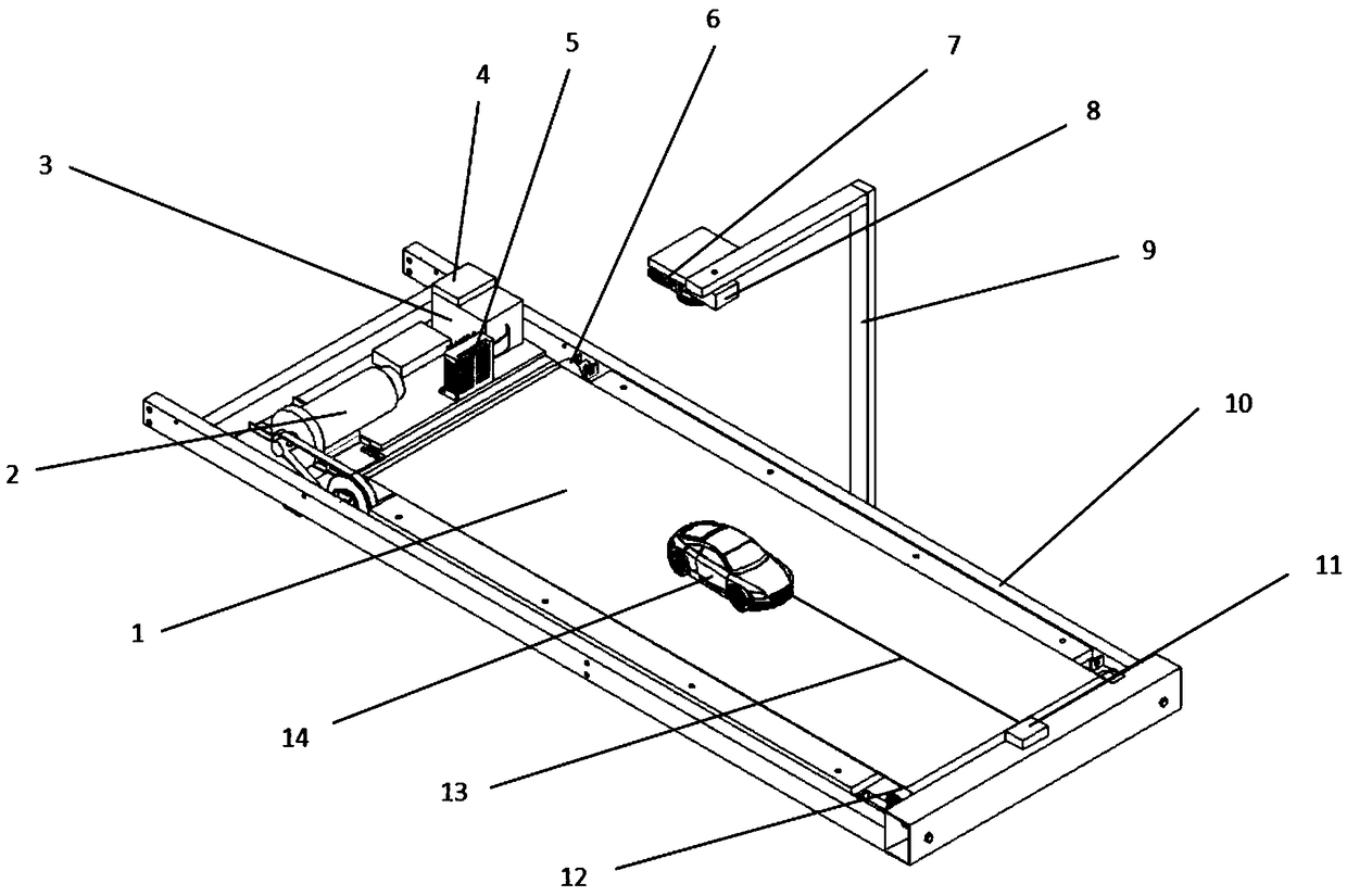 Vehicle stability experimental device