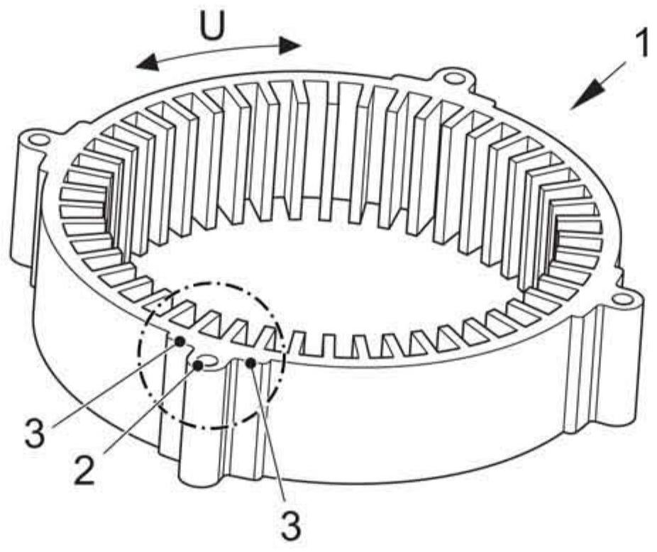 Stator lamination stack, electric machine and method for manufacturing such electric machine