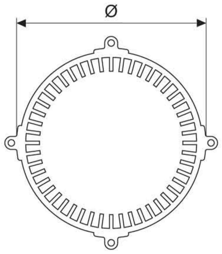 Stator lamination stack, electric machine and method for manufacturing such electric machine