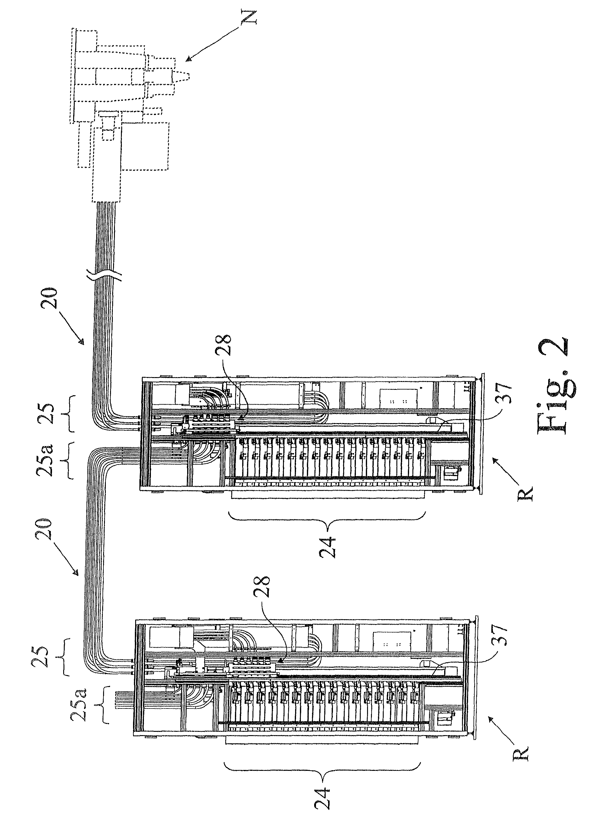 Device for providing connection elements