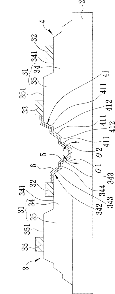 LED (light-emitting diode) module with cross-over electrode and manufacturing method thereof