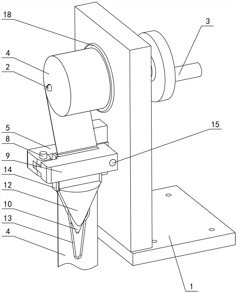 Belt winding and arranging device