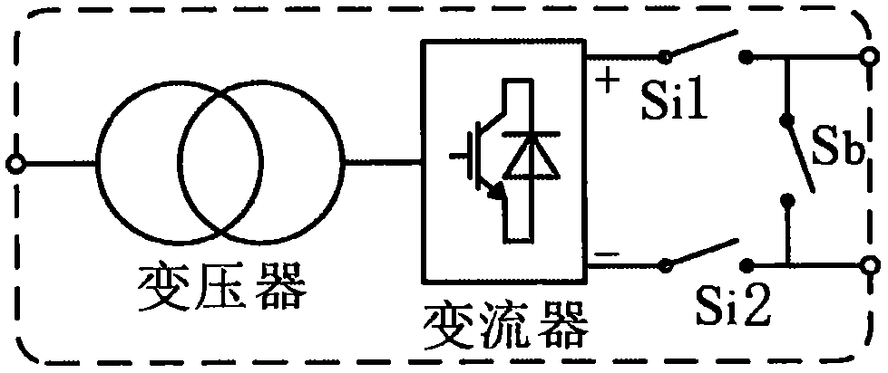 Offshore wind power system based on series hybrid converter station and starting control method thereof