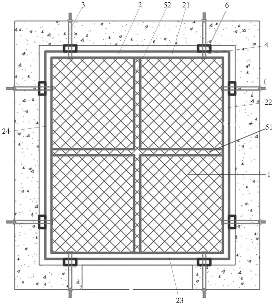 Standardized horizontal protection tool for elevator shaft