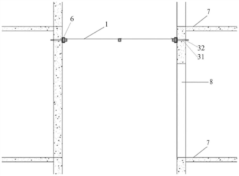Standardized horizontal protection tool for elevator shaft