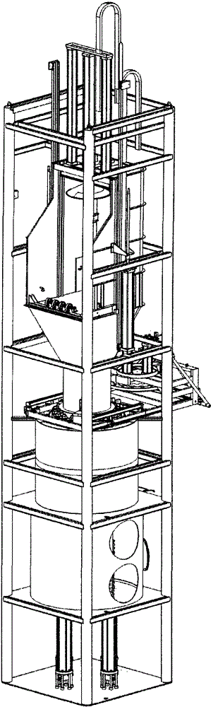 Feeding and pressing mechanism of a steam explosion machine