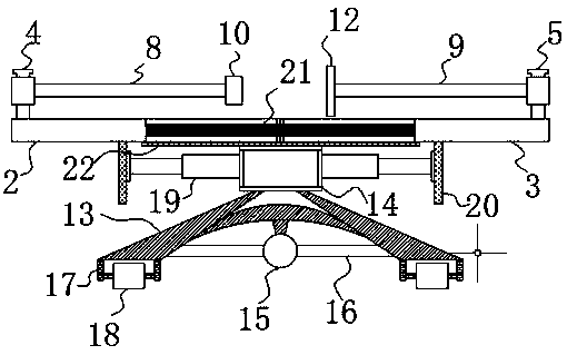 Left and right symmetrical pneumatic winding positioning distance measuring disc