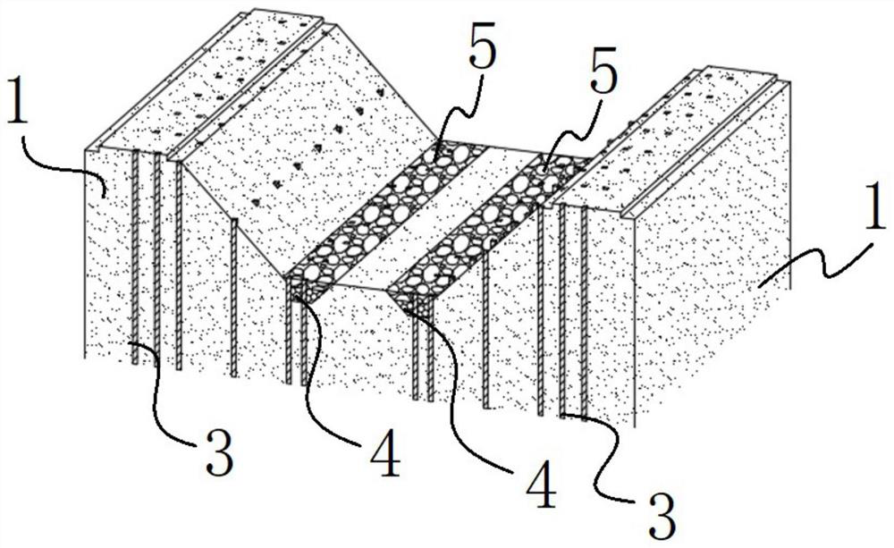 Slope protection supporting structure for slope water ecological management and construction method of slope protection supporting structure
