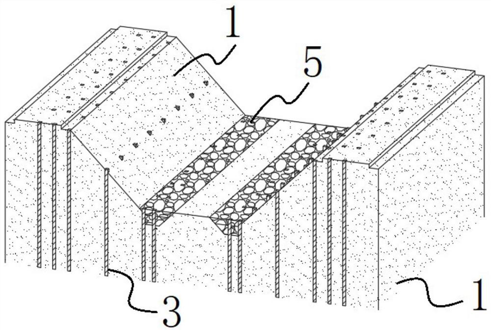 Slope protection supporting structure for slope water ecological management and construction method of slope protection supporting structure