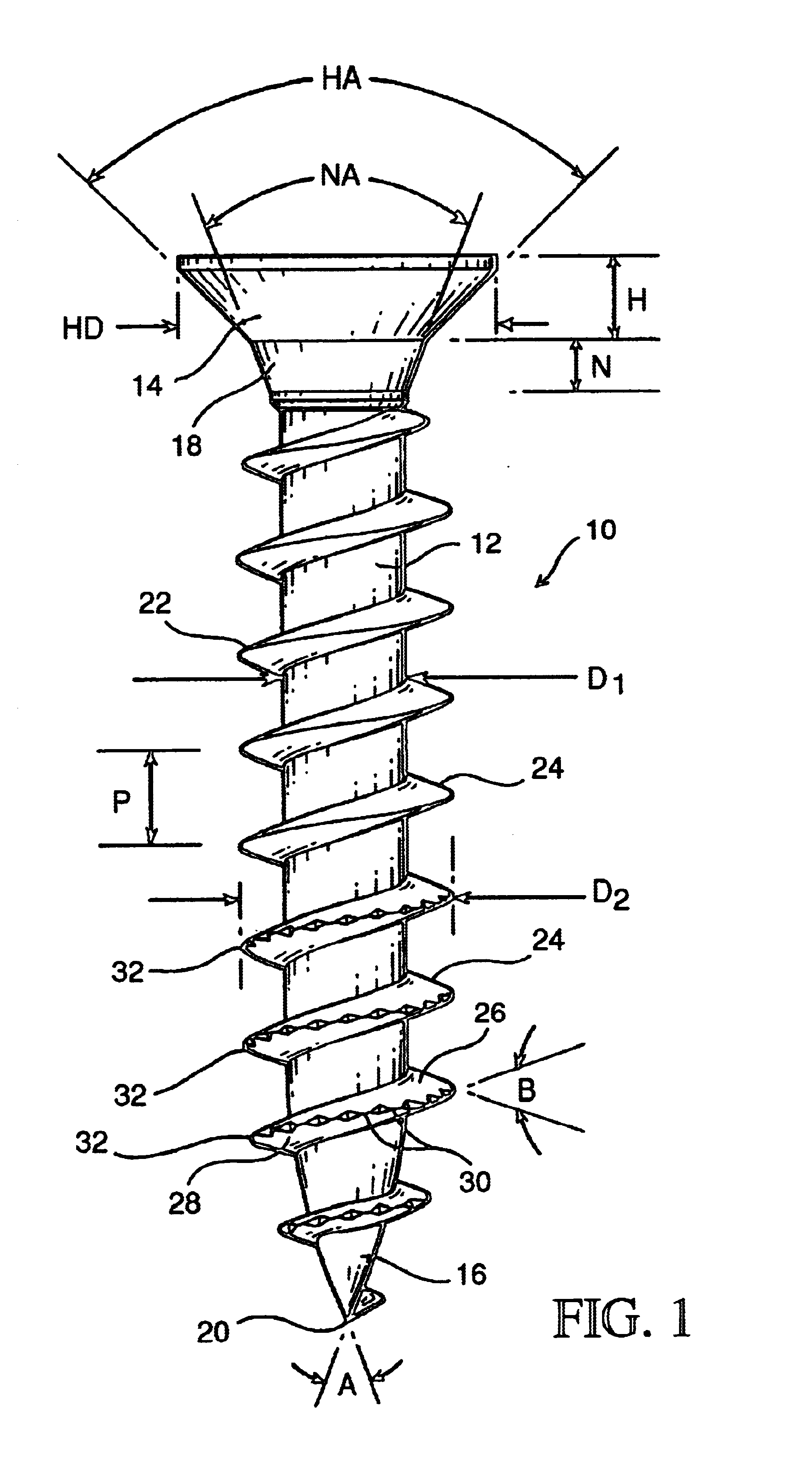 Threaded fastener for use within multiple substrates