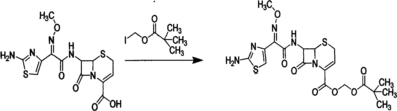 HCL ceftizoxime alapivoxil synthesizing process