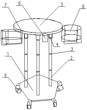 Multifunctional movable table