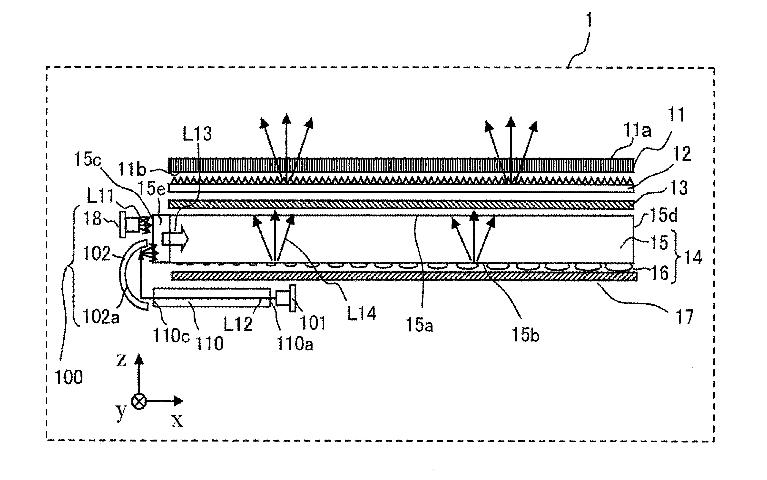 Surface light source device and liquid crystal display device