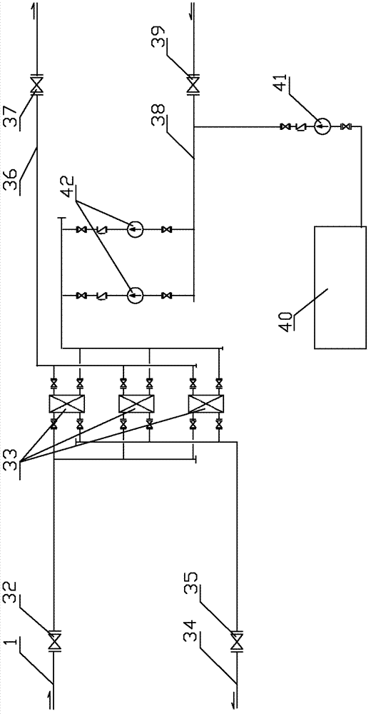 Distributed direct-mixing heat supply system
