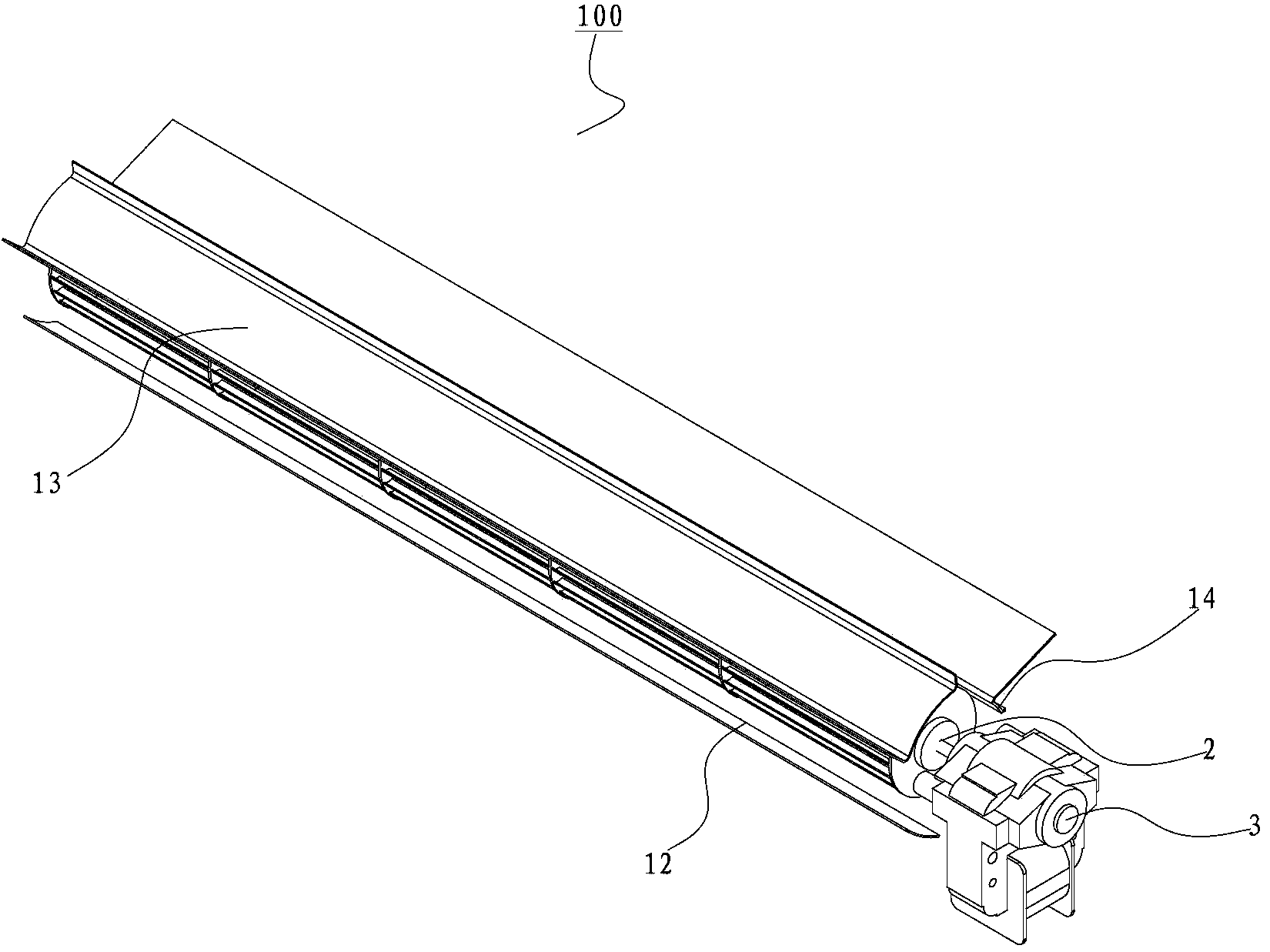 Cross-flow fan, fan with same and warmer with same