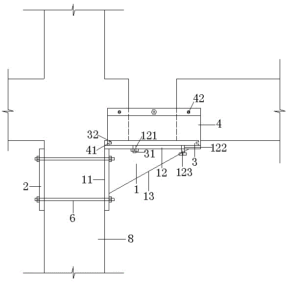 Prefabricated Frame Structure Connection Support Formwork with Adjustable Vertical Height