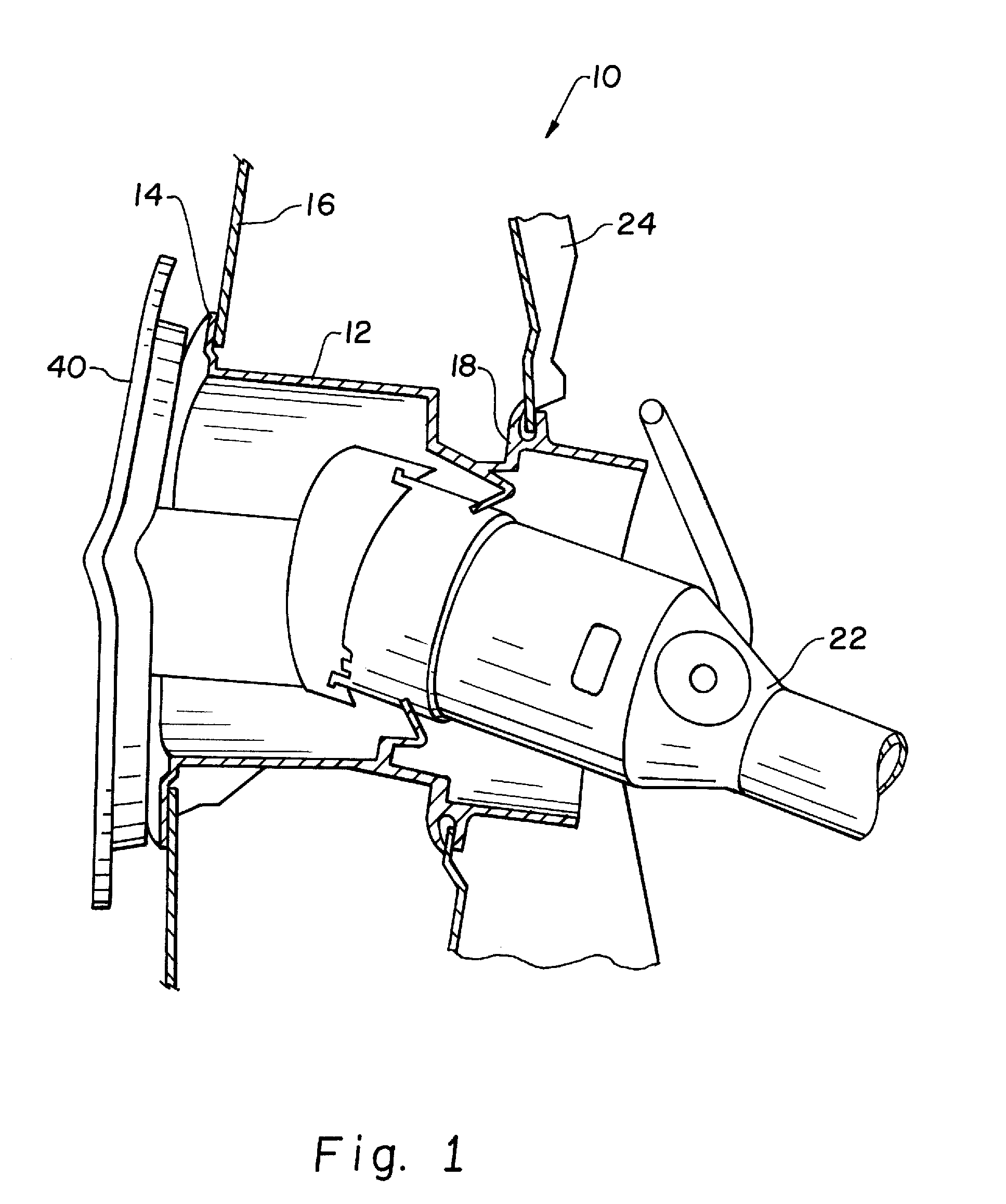 Integrated floating overmolded snap-ring and seal for a plastic fuel housing assembly