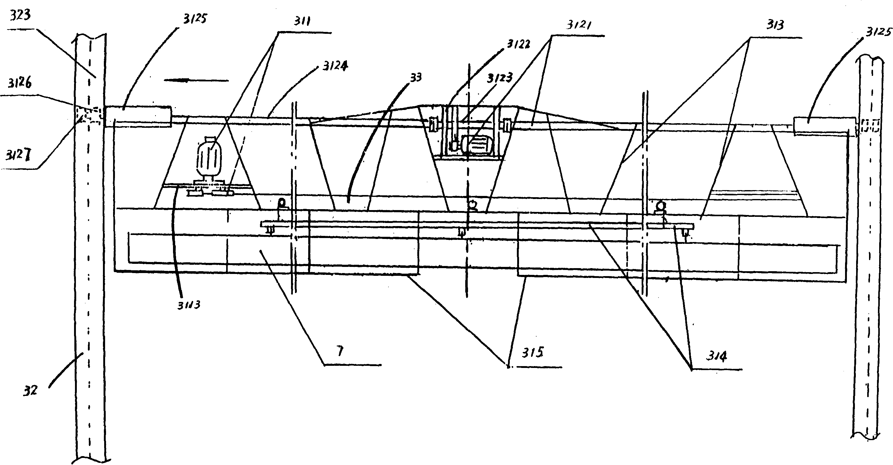 Power rail mounting vehicle for magnetic-suspension train
