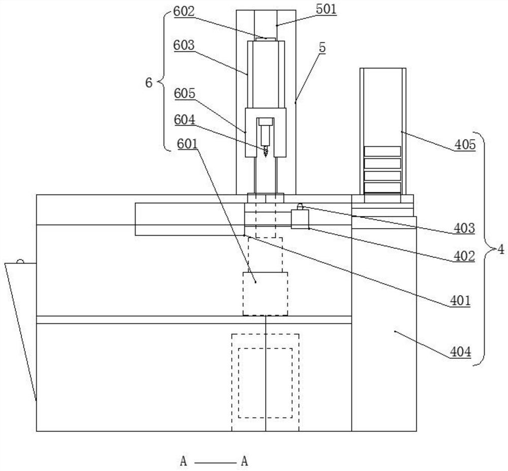 Drilling device for automobile transmission gear production, and production method