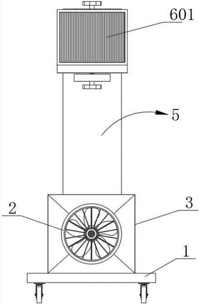 Medical hospital ward air sterilizing and purifying device