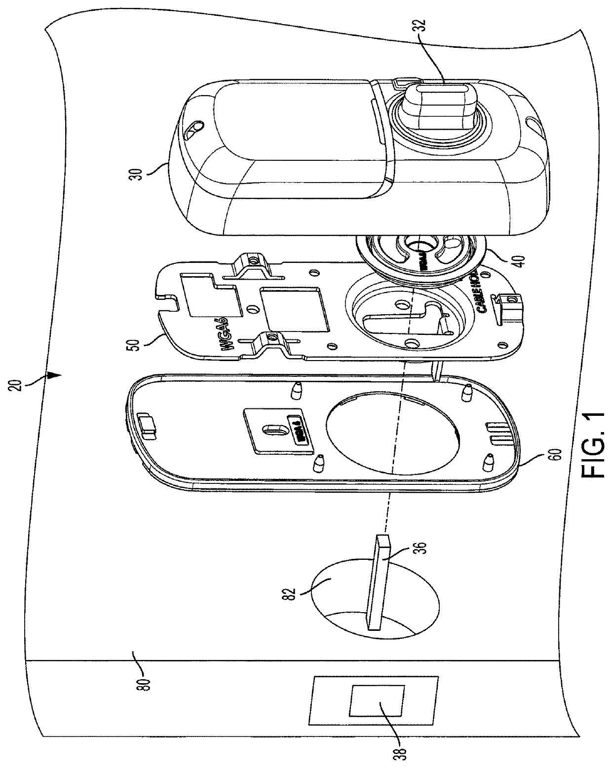 Channel gasket and plug for electromechanical lock