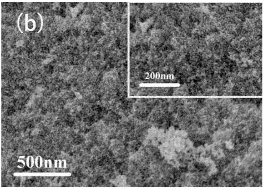 Preparation and application of palladium/copper oxide nano porous structure composite material loaded with titanium dioxide nanoparticles