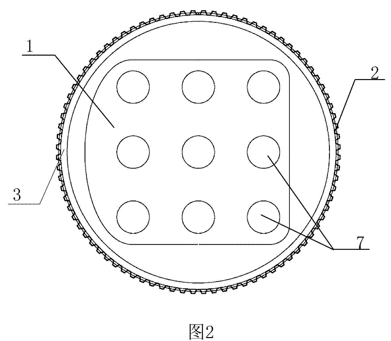 Multifunctional cofferdam of steel sheet piles and concrete arch rings construction method thereof