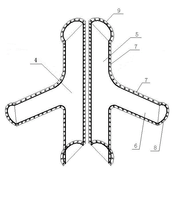 Fiber reinforce plastic (FRP) combination structure frame where integral type node is adopted and construction method thereof