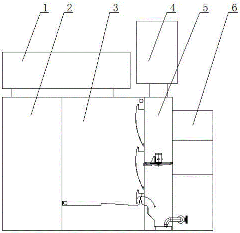 Paint spraying room with deslagging function