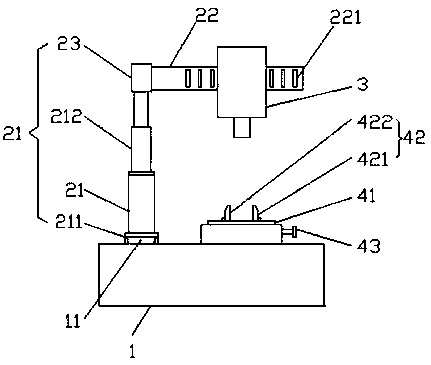 Machining square groove cleaning and grinding device