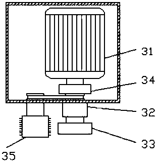 Machining square groove cleaning and grinding device