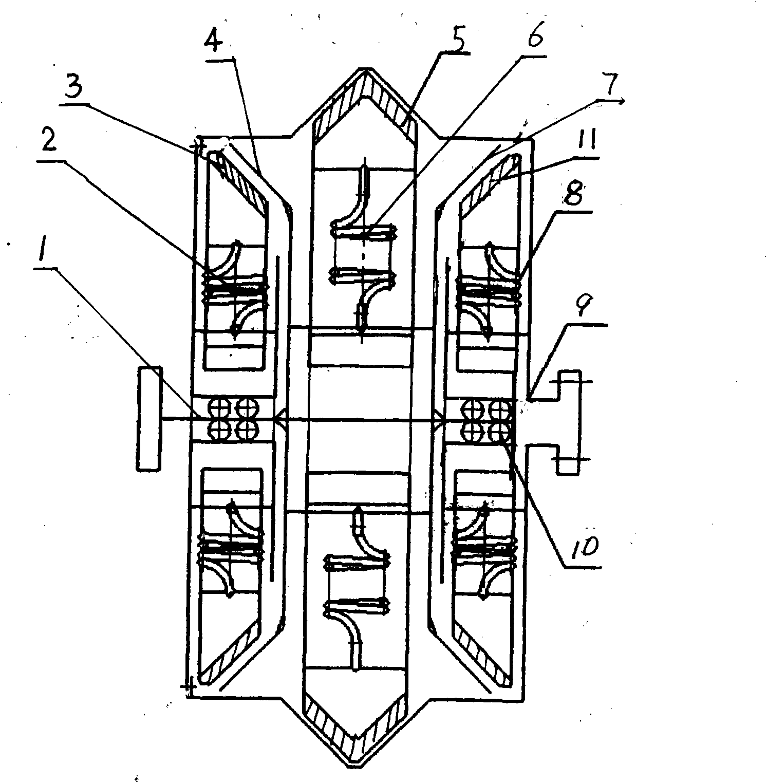 Method for implementing feedback moment of friction coupler