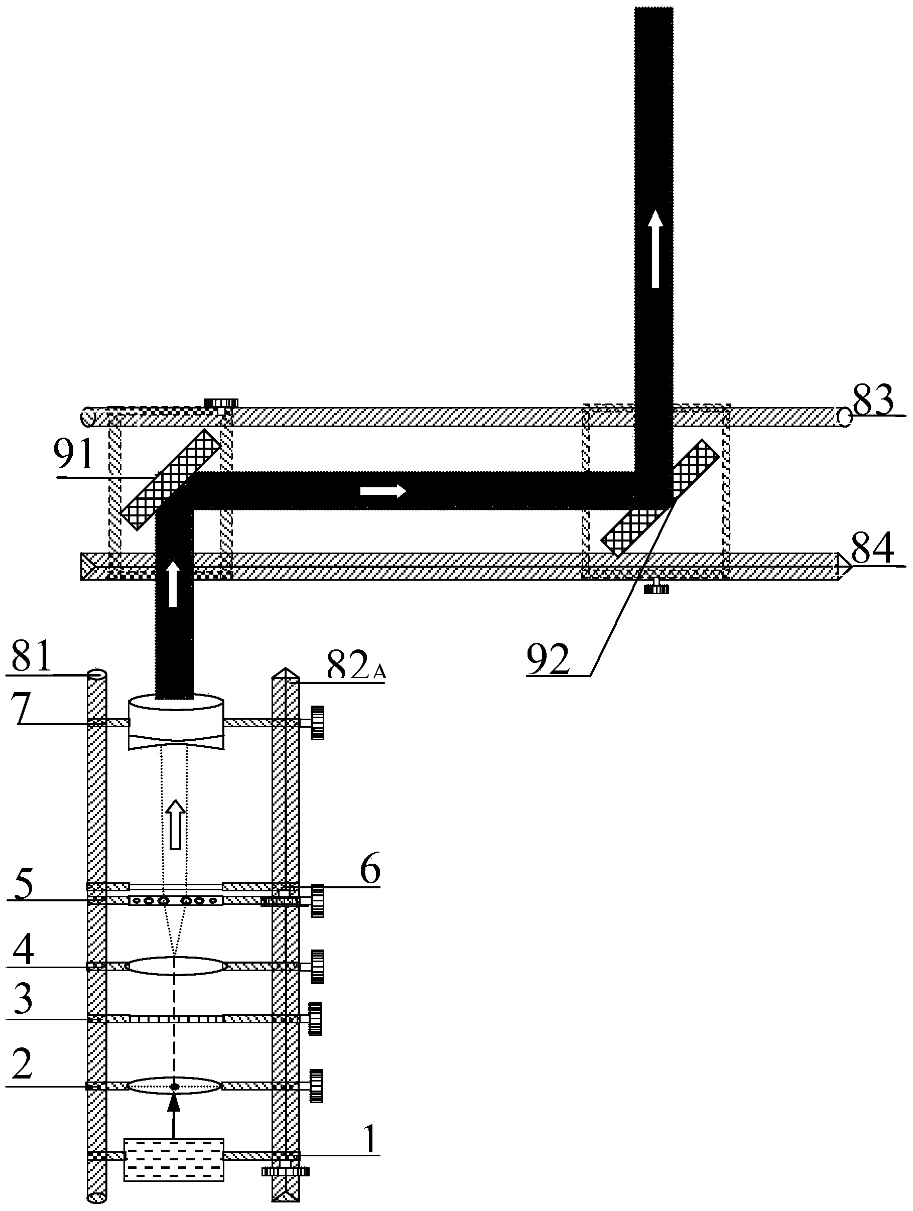 Free-form surface morphology three-dimensional measurement method and device