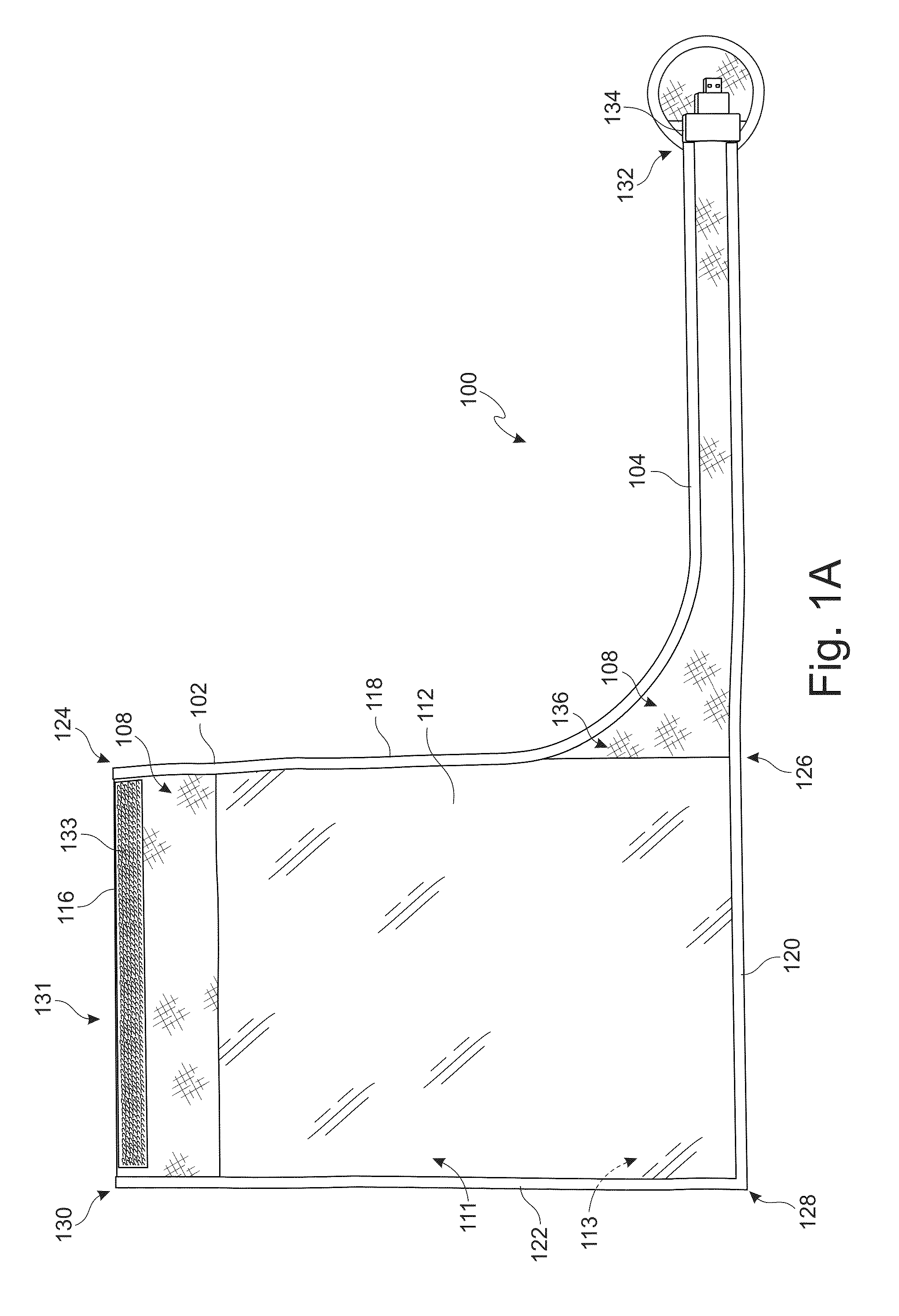 Portable electromagnetic interference shield with flexible cavity
