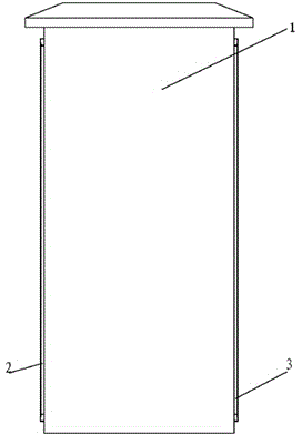 Foamed aluminum inner lining band power distribution cabinet with cabinet door return apparatus