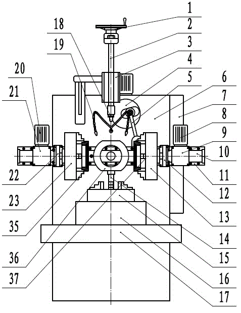Tool for running-in machining of ball body and valve seat of ball valve