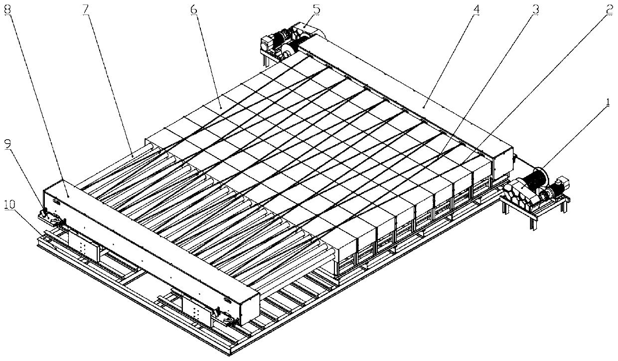 Spring energy storage type ejection traction device