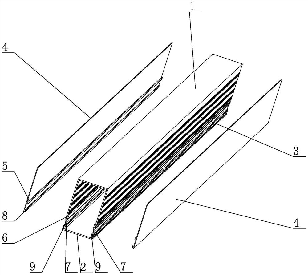 Road crack repair device after expansion