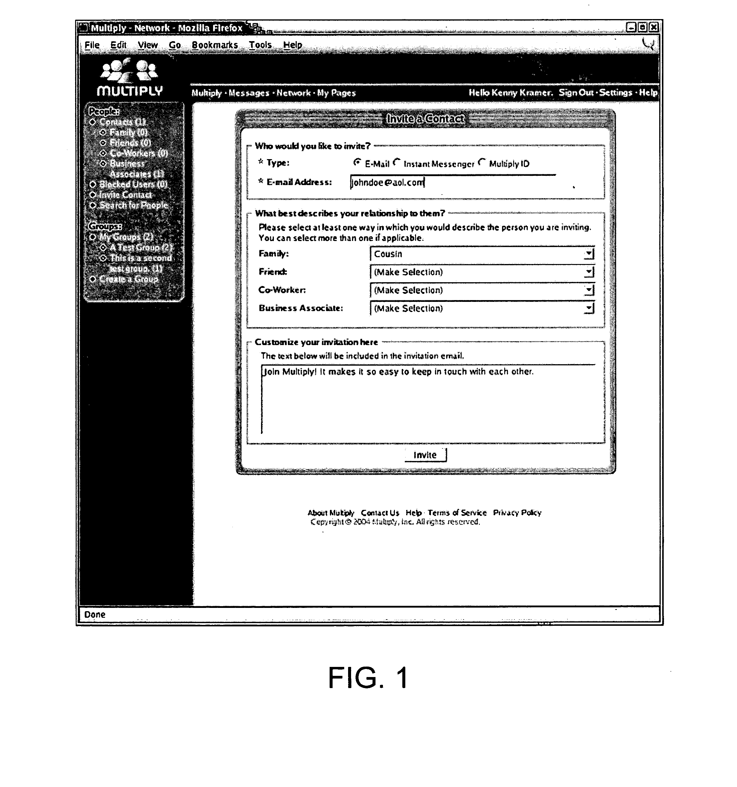 Method and system for controlling access to user information in a social networking environment
