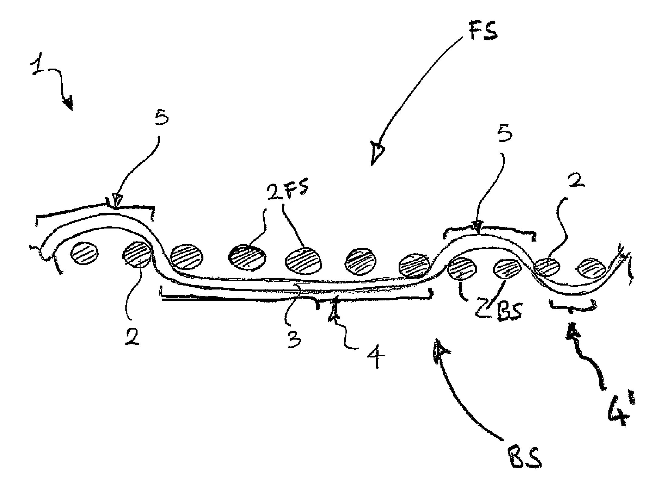 Woven stretch fabric and method for its production