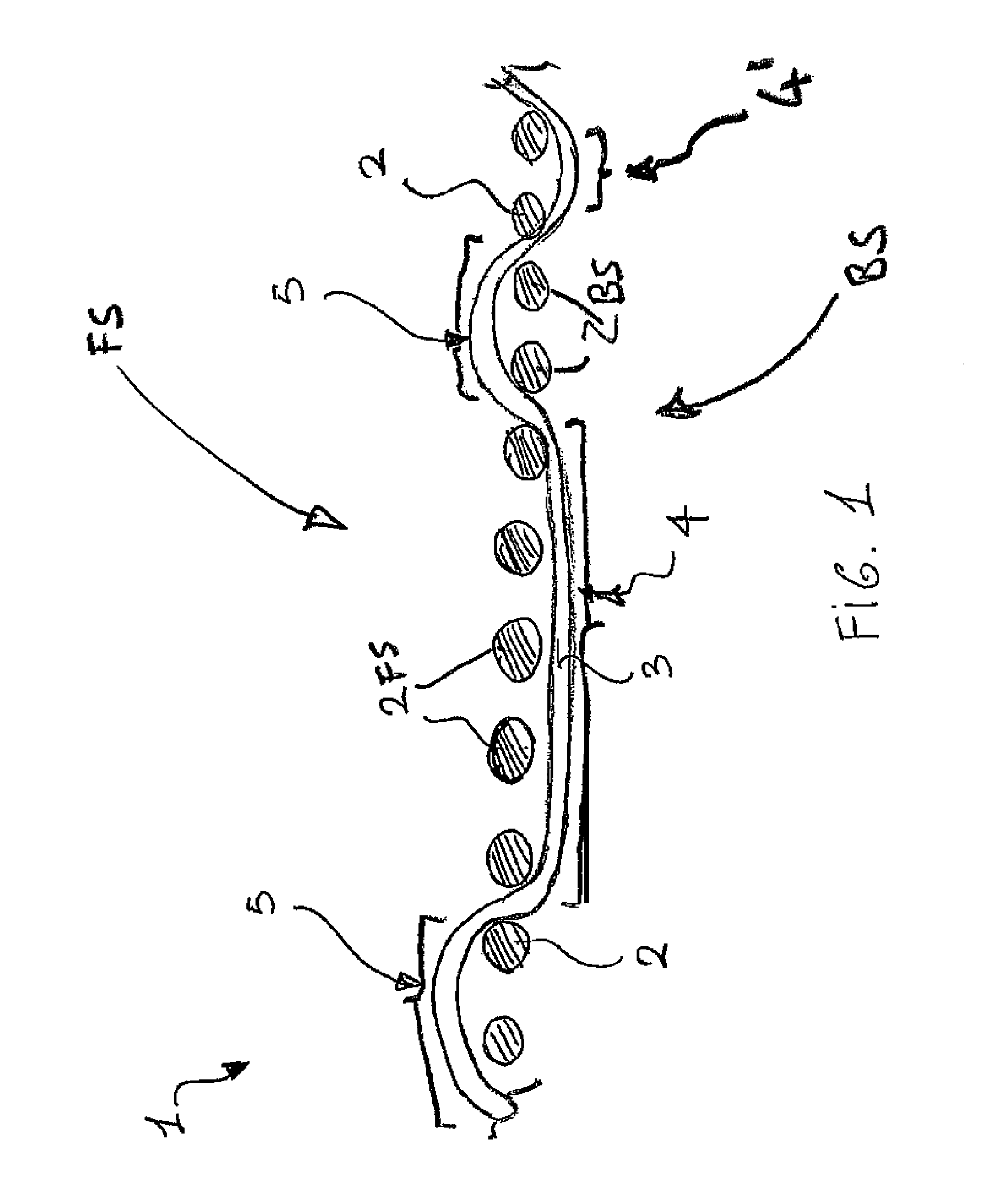 Woven stretch fabric and method for its production