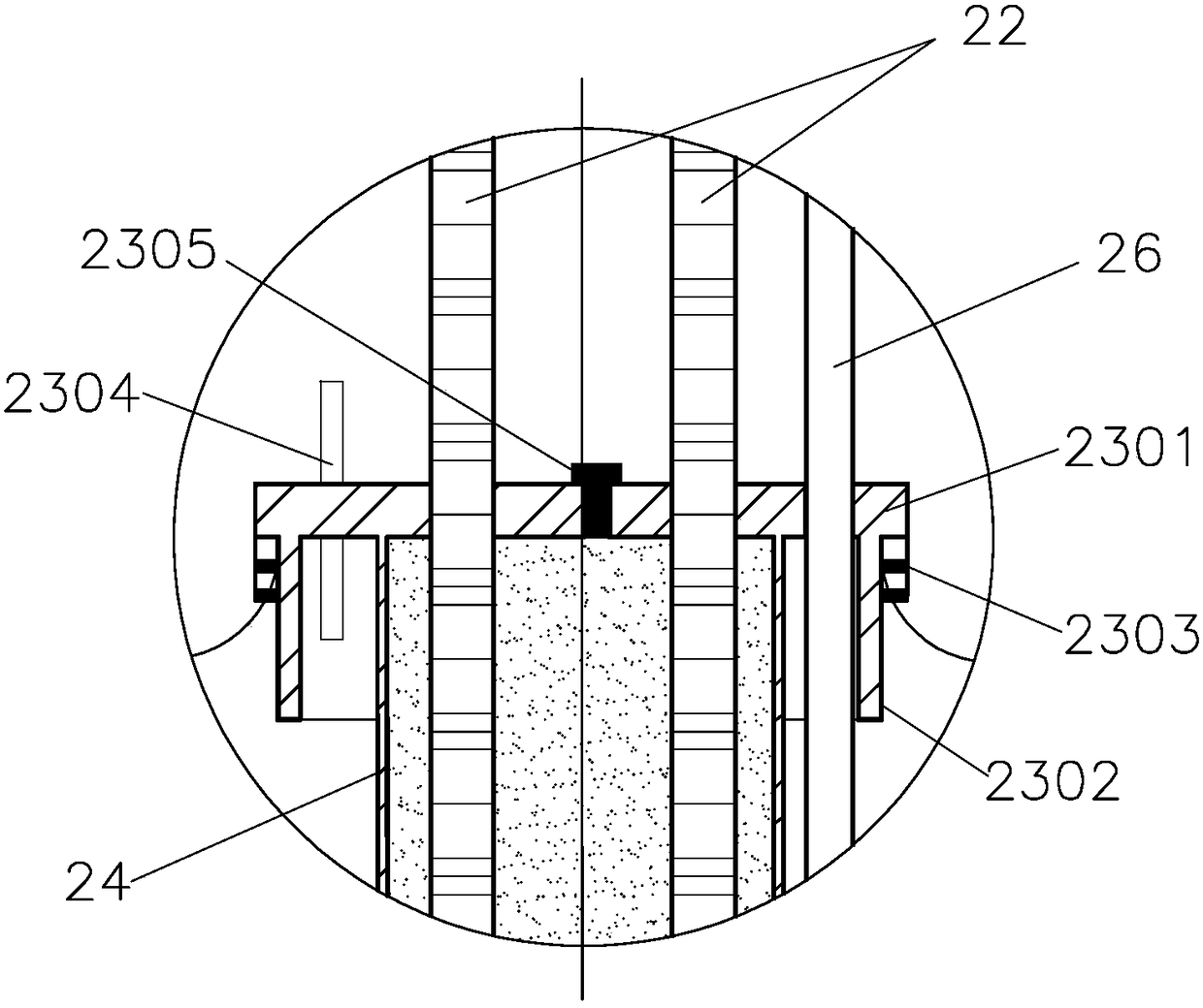 Cabin-type anchoring device and construction method using fiber-reinforced composite materials