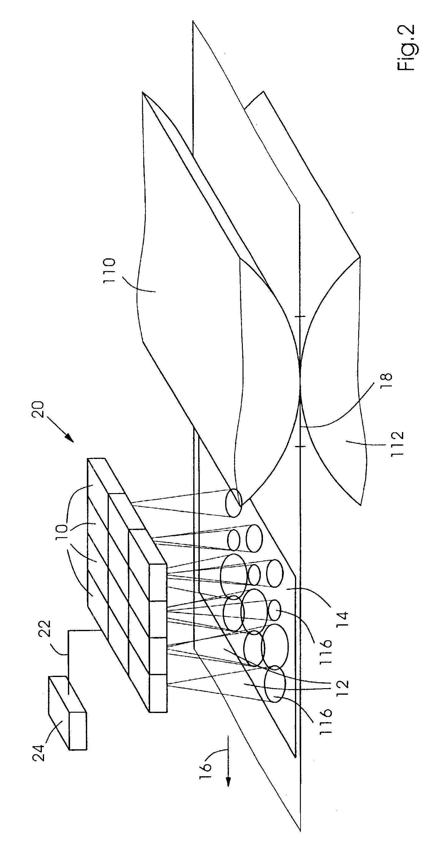 Device and method for supplying radiant energy onto a printing substrate in a planographic printing press