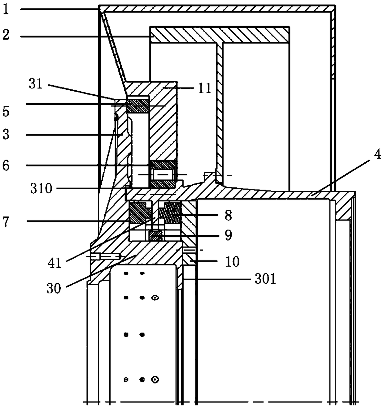 Direct driven wind power generation unit